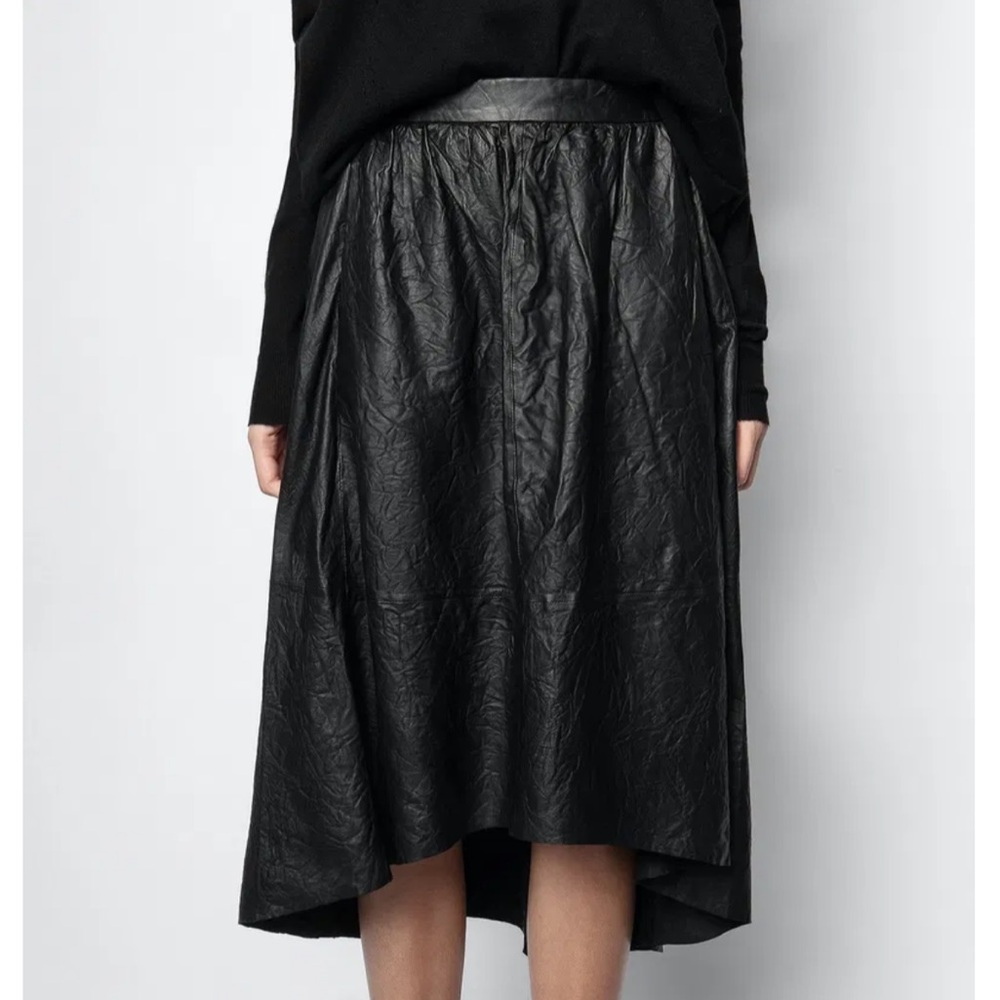 NWOT Zadig and Voltaire Joslin Cuir Leather Skirt